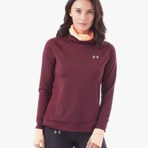 Under Armour Women’s CG Reactor Run Funnel Warm-Up Top | Size Small | Maroon